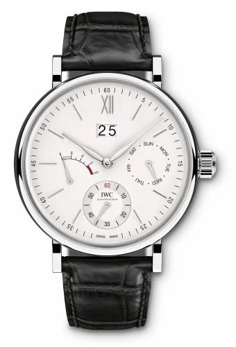 IWC Portofino Hand-Wound Day & Date Stainless Steel / Silver IW5162-01 (5162-01, IW516201)